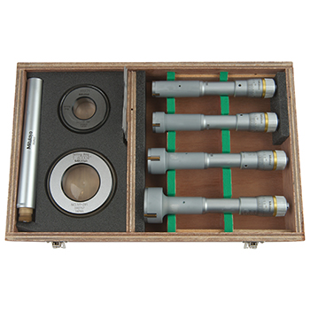 Mitutoyo 368-918 3-Point Internal Micrometer Kit, 0.8 to 2" (20.32 to 50.8 mm)