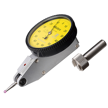 Mitutoyo 513-474-10E Horizontal Dial Test Indicator, Basic Standard Set, 0.8mm Range