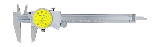 Mitutoyo 505-732 Series 505 Metric Dial Caliper, 0 to 150 mm, 0.01 mm