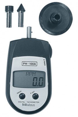 Mitutoyo PH-100A 982-551 Digital Hand Tachometer with NIST, 1 to 25000 rpm