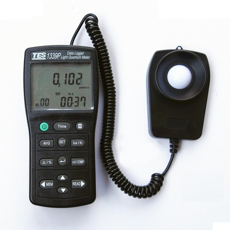 TES-1339P Photosynthesis Light Quantum Meter with Data Logging