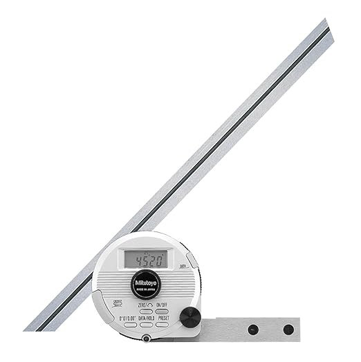 Mitutoyo 187-552 Digital Bevel Protractor, 12", 1' / 0.01°