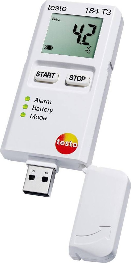 Testo 184 T3 - Temperature USB Transport Data Logger with LCD Display