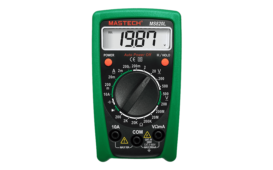 Mastech MS820L Manual-Ranging Digital Multimeter