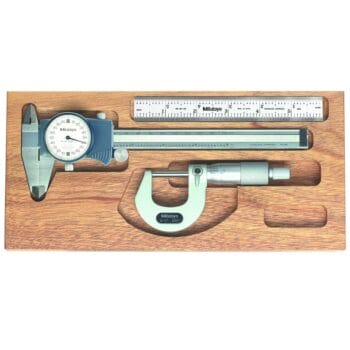 Mitutoyo 64PKA080B Digimatic Tool Kit, 0 to 1" Micrometer