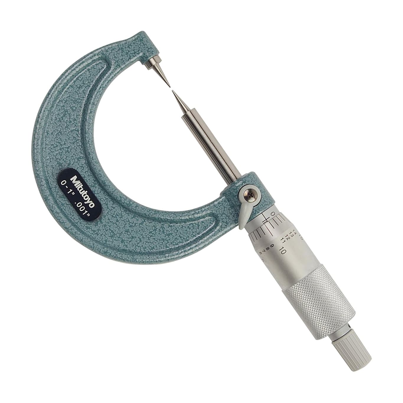 Mitutoyo 112-189 Point Micrometer with carbide tip, 0 to 1”