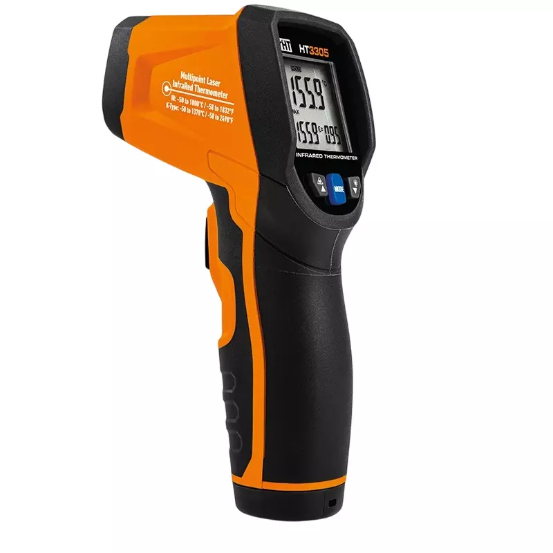 HT Instruments HT3305 Infrared Thermometer with K Prob Temperature Measurement