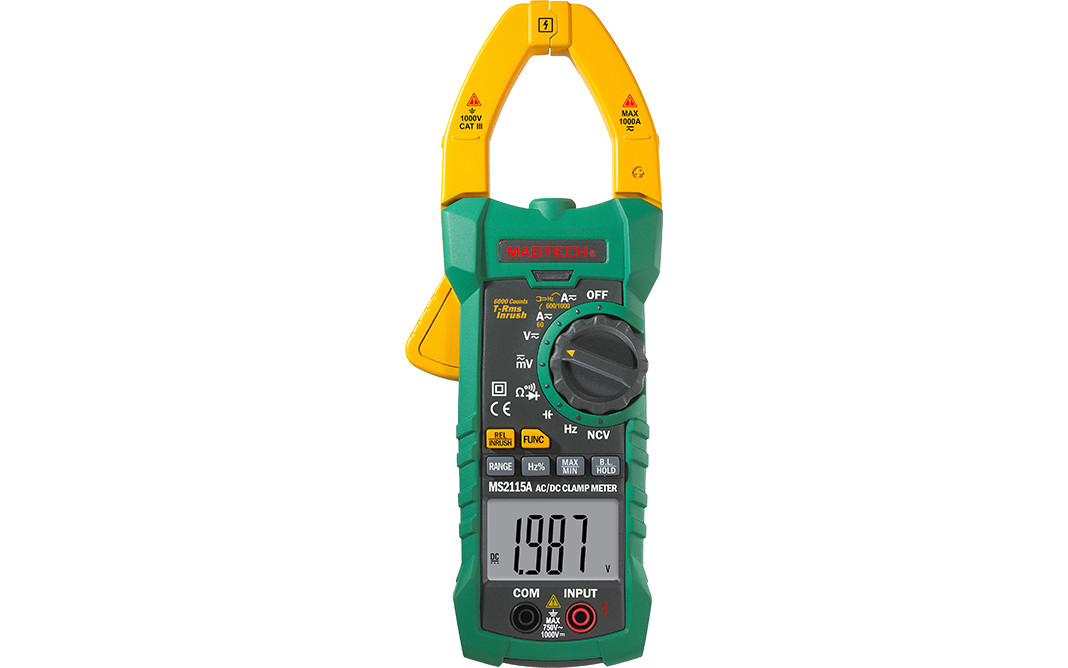 Mastech MS2115A Professional-Grade Digital AC/DC Clamp Meter