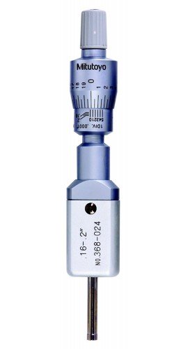 Mitutoyo 368-024 Holtest Vernier Inside Micrometer, 2-Point, .16-.2in, Inch