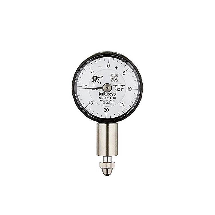 Mitutoyo 1921A-10 Series 0 Compact Dial Indicator with Lug, 0 to 0.1", SAE