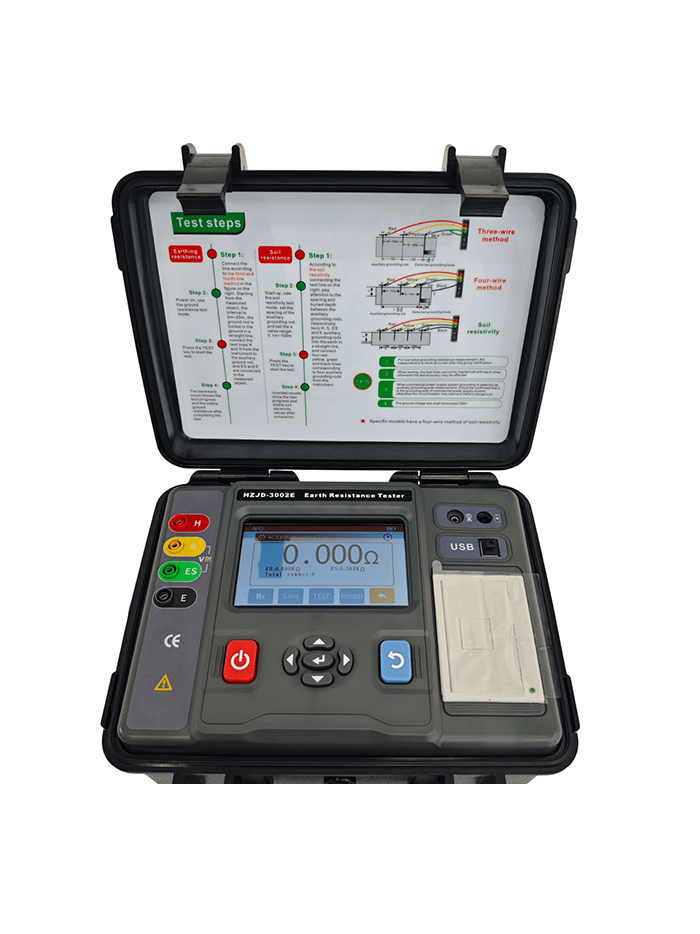HZJD-3002E Earth Resistance Meter Grounding Resistance Tester
