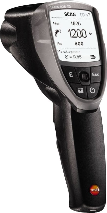 Testo 835-T2 - Infrared Thermometer, Maximum Temperature 1500°C