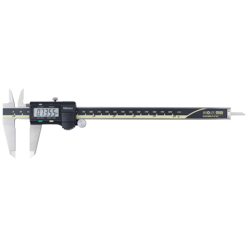 Mitutoyo 500-197-30 Absolute Digimatic Caliper, 0 to 8"/0 to 200 mm