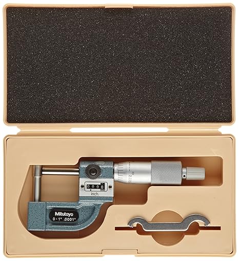 Mitutoyo 295-314 Series 295 Mechanical Tube Micrometer, 0 to 1", SAE