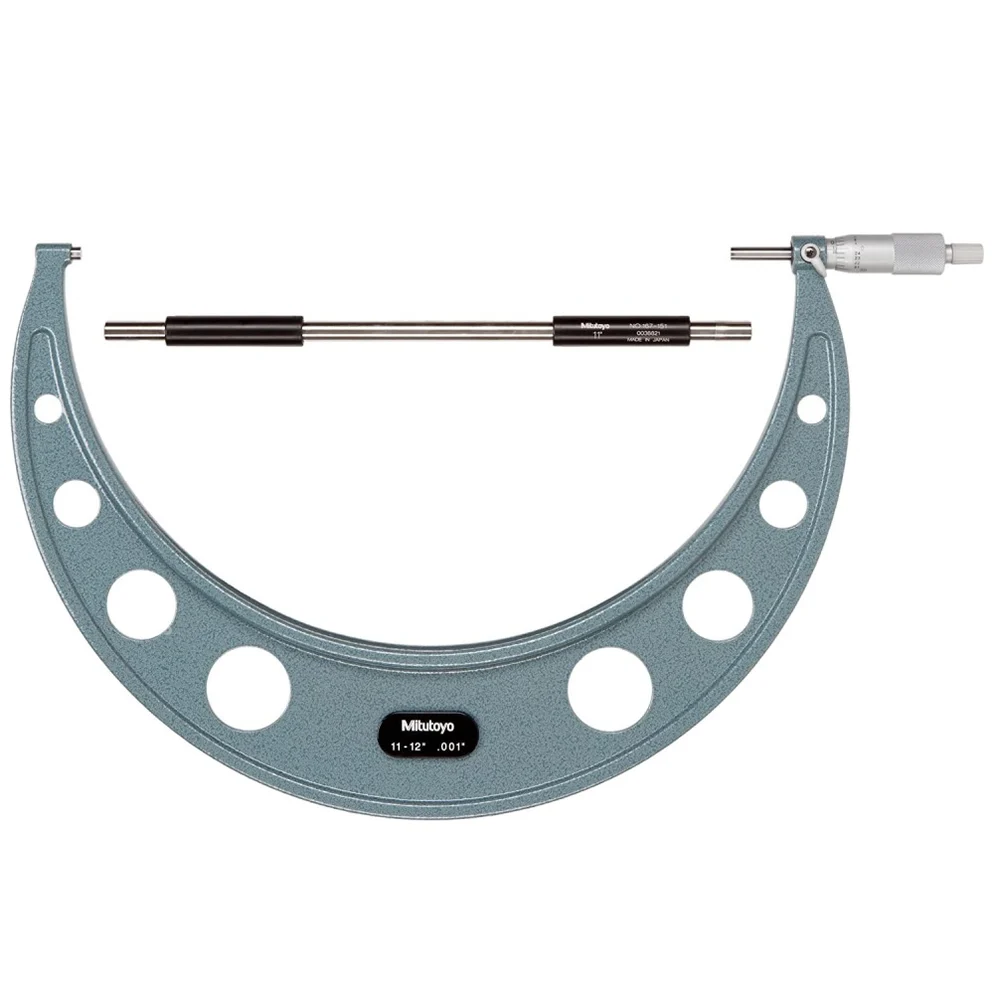 Mitutoyo 103-188 Series 103 Outside Micrometer with ratchet stop, 11 to 12", 0.001"