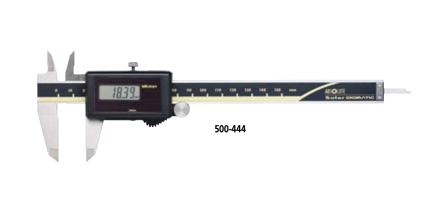 Mitutoyo 500-443 Solar Caliper, 0 to 100 mm, 0.01 mm