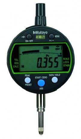 Mitutoyo 543-300B-10 Digital Indicator Peak Hold ID-C, flat back, 12.7 mm