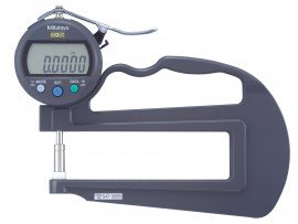 Mitutoyo 547-320A Digital Flat Anvil Thickness Gauge, 0 to 0.4"