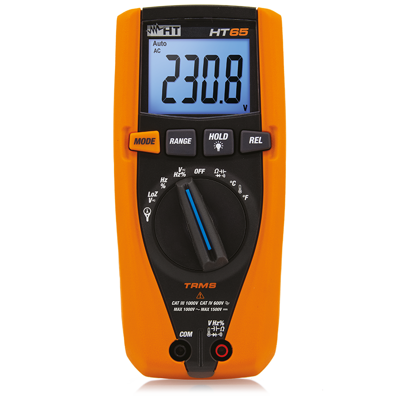 HT Instruments HT65 TRMS Digital Multimeter for DC Voltage Measurements up to 1500V
