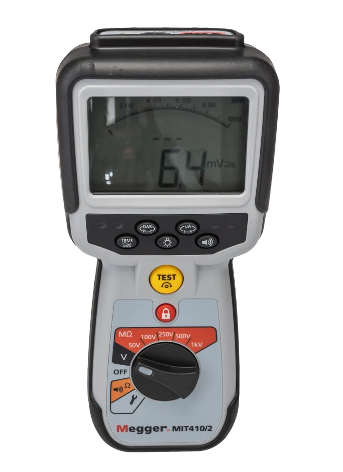 Megger MIT410/2 1000V Insulation Resistance Tester with PI, DAR & Time Testing