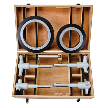 Mitutoyo 368-998 Holtest Micrometer Set, type II, 4 to 8"