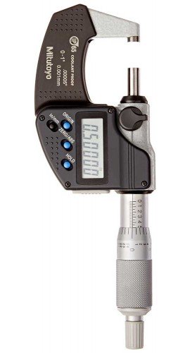 Mitutoyo 293-330-32 Coolant Proof IP65 Micrometer, 0-1" (0-25.4mm), SPC Output