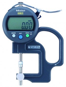 Mitutoyo 547-313 ABSOLUTE Digital Thickness Gauge, 0 to 10 mm