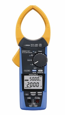 Hioki CM4141-50 True RMS AC Clamp Meter, 2000 A AC
