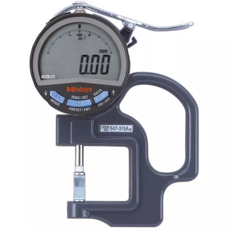 Mitutoyo 547-315A Digital Thickness Gauge, 0 to 10 mm