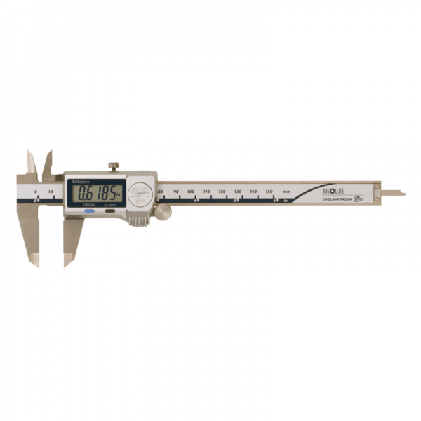 Mitutoyo 500-769-20 ABSOLUTE Coolant Proof Digimatic Caliper with Data Port and Ø1.9mm Depth Bar, 0 to 6"