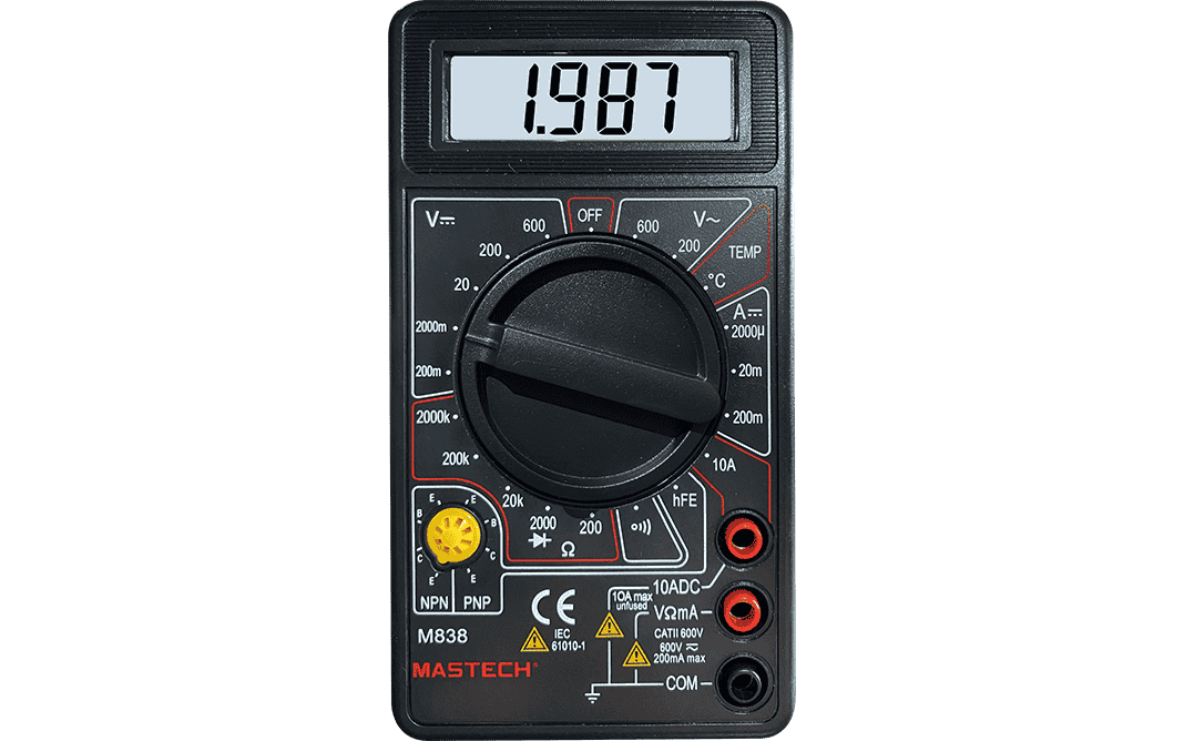 Mastech M838 Manual-Ranging Digital Multimeter