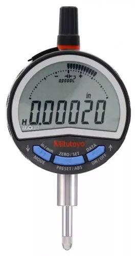 Mitutoyo 543-702B-02 Series 543 High-Performance ABS Digimatic ID-C Indicator with flat back, 0.5"/12.7 mm, inch/metric