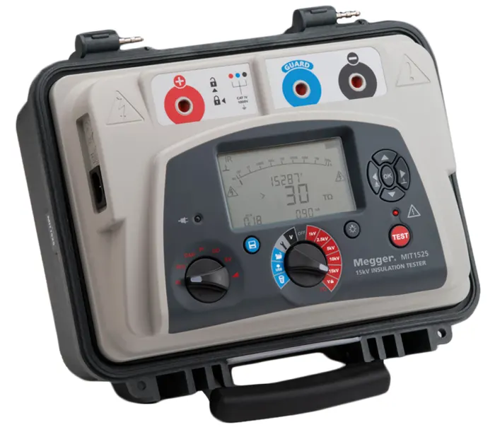 Megger MIT1525 Industrial Insulation Resistance Tester, 15kV