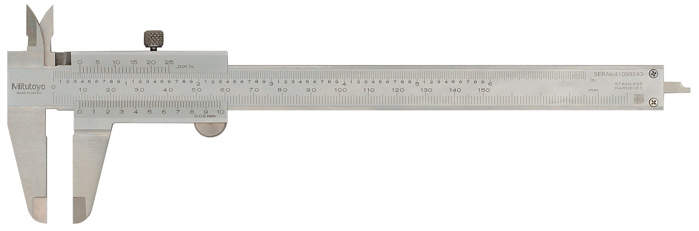 Mitutoyo 530-312 High Accuracy Standard Vernier Calipers, 0 to 6", SAE/Metric