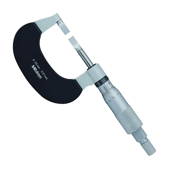 Mitutoyo 122-102-10 Blade Micrometer Hardened Steel, 25 to 50 mm
