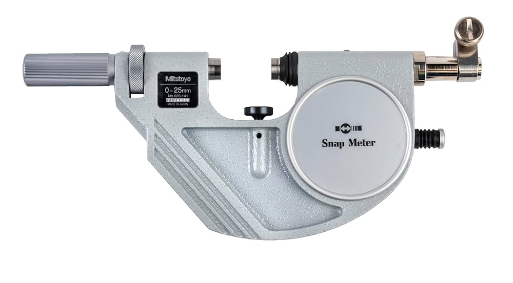 Mitutoyo 523-141 Snap Meter, 0 to 25 mm