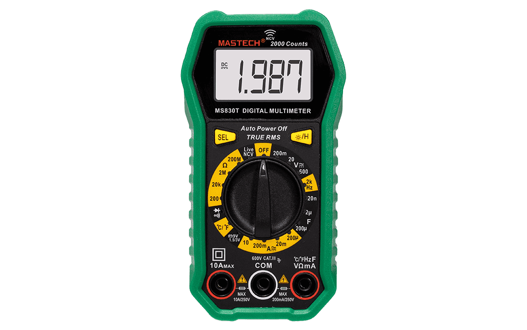 Mastech MS830T Manual-Ranging Digital Multimeter