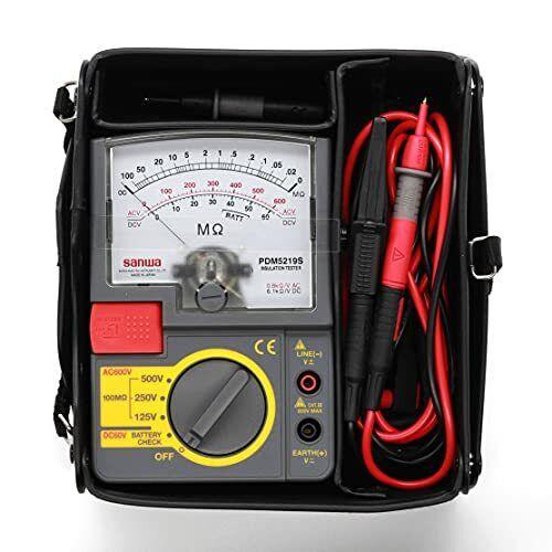 Sanwa PDM5219S | 125V / 250V / 500V Analog Insulation Tester / Portable Insulation Resistance Meter
