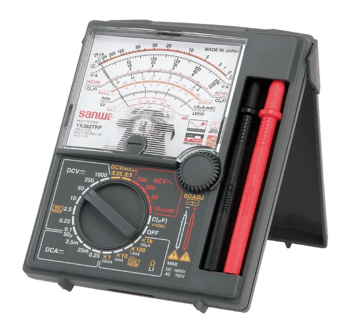 Sanwa YX360TRF Analog Multimeter with Built-In Case