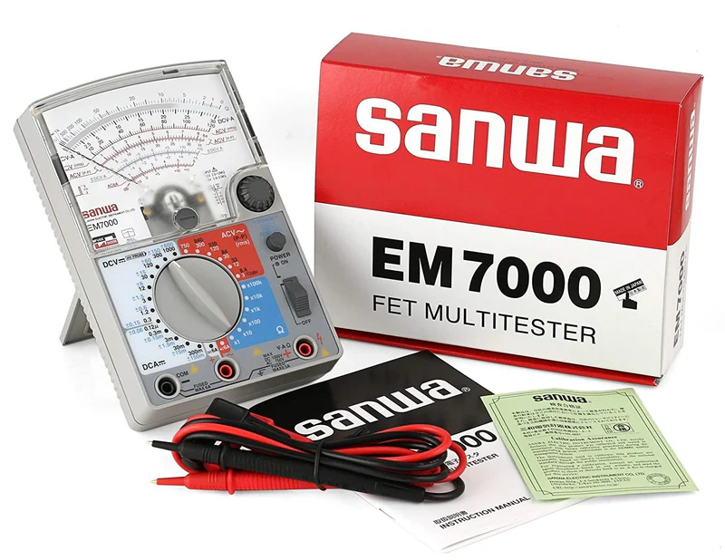 Sanwa EM7000 Analog Multimeter High Sensitivity FET for Measurement of Lower Capacitance