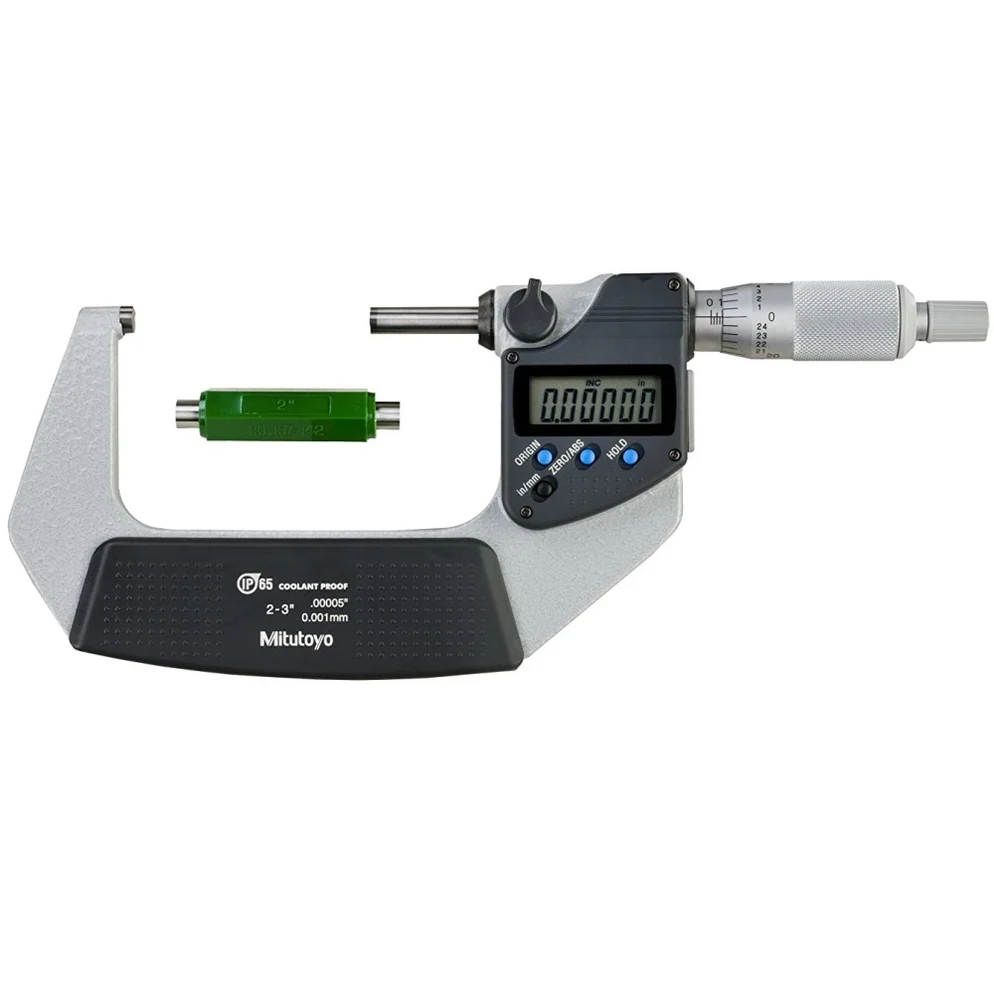 Mitutoyo 293-342-30 Micrometer, Range 2-3"/ 50-76mm IP65 Ratchet Stop-No SPC