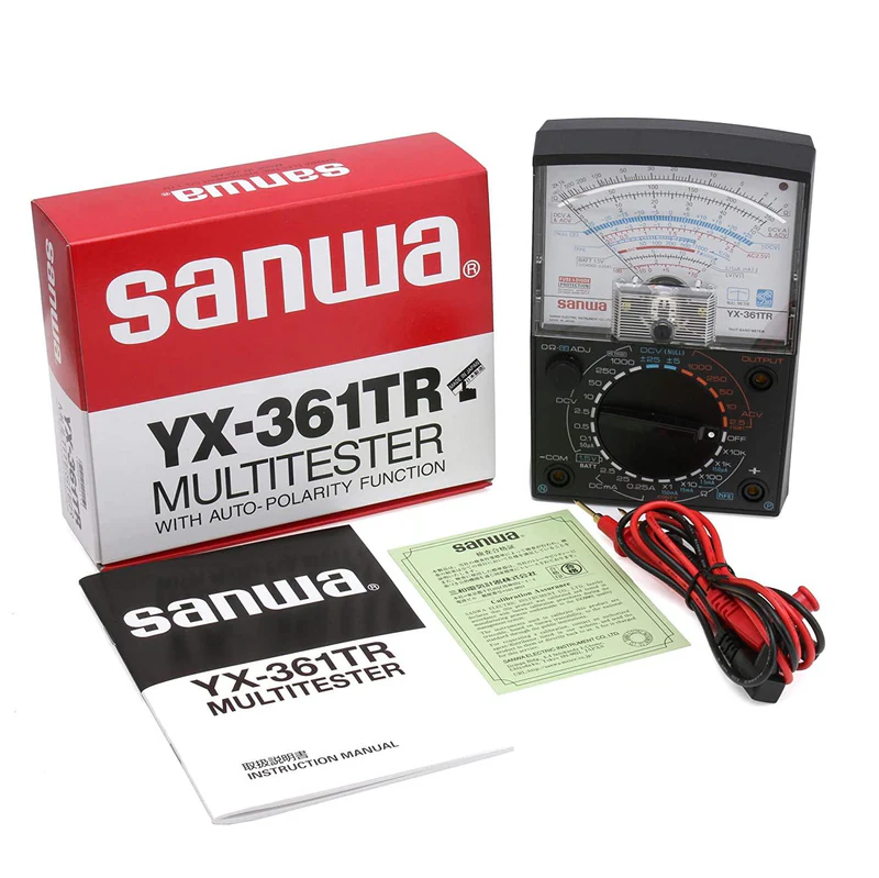 Sanwa YX361TR Analog Multimeter Variety of Measurement Functions using 24 Contact Switch