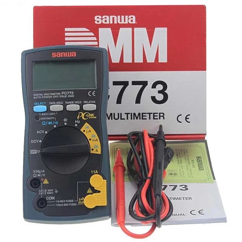 Sanwa PC773 Digital Multimeter with True RMS and PC Link