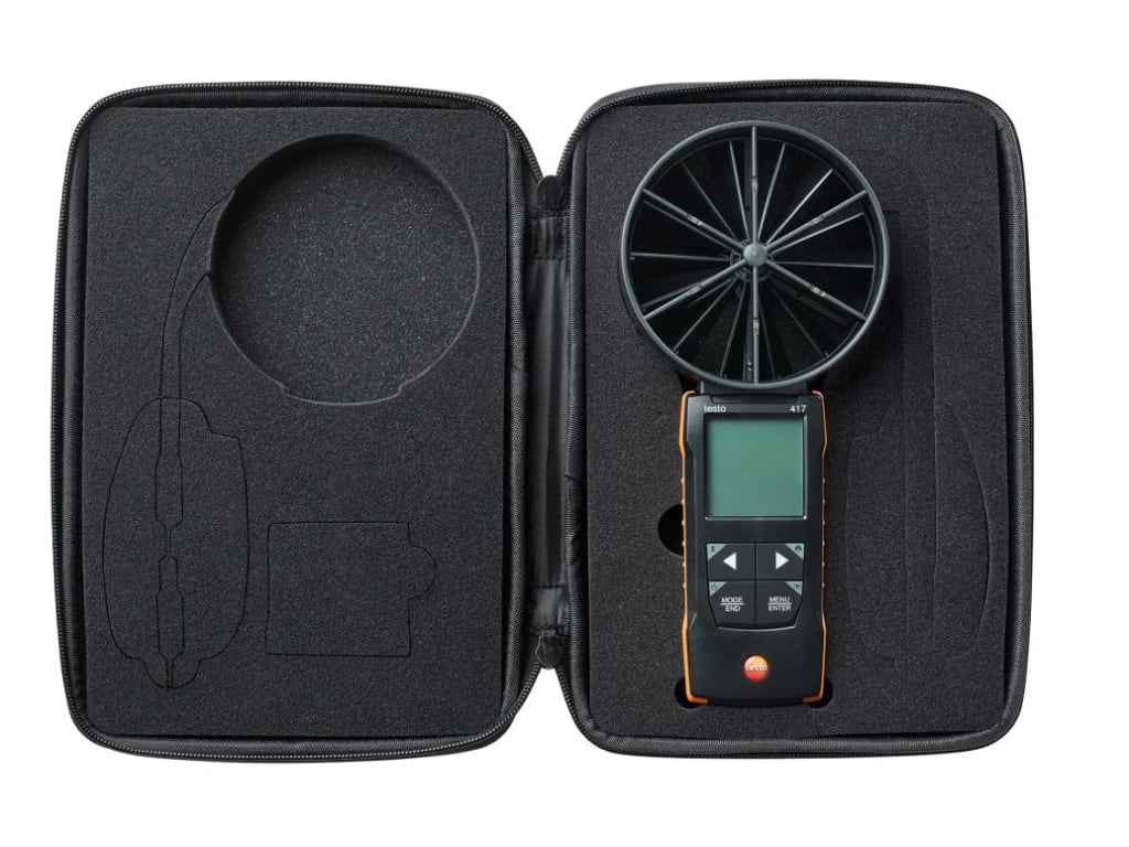 Testo 417 Digital 4 inch Vane Anemometer with App Connection