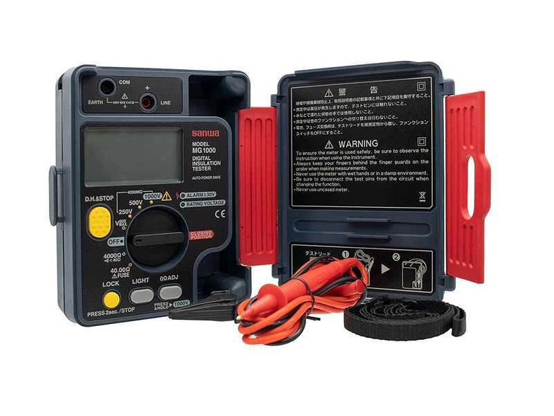 Sanwa MG1000 Digital Insulation Tester Dustproof + Splashproof IP54 Design