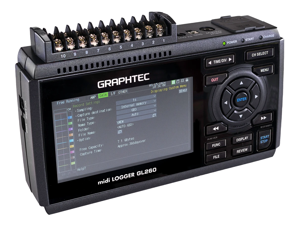 GRAPHTEC GL260 Multi channel Data Logger