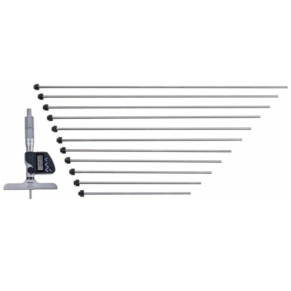 Mitutoyo 329-351-30 Digital Depth Micrometer, Range 0-12″/0-304.8mm
