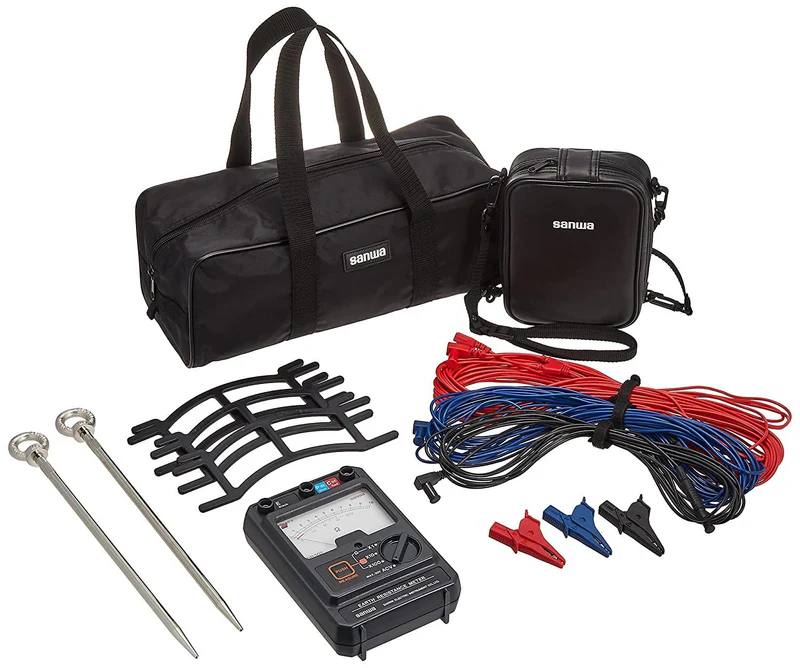 Sanwa PDR302 Portable Earth Tester with Phase Detection