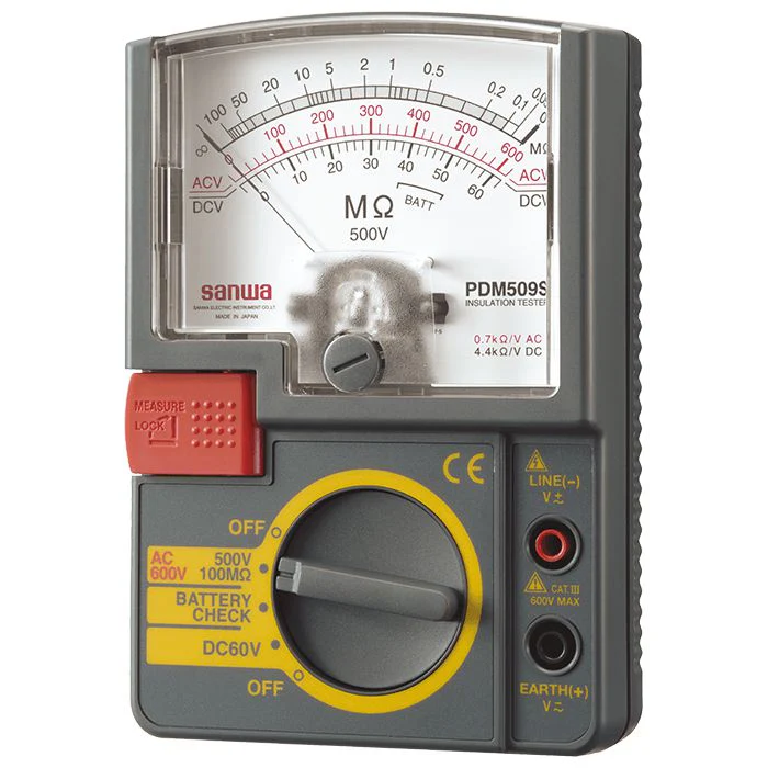Sanwa PDM509S Analog Insulation Tester 500V / 100MΩ Single Range