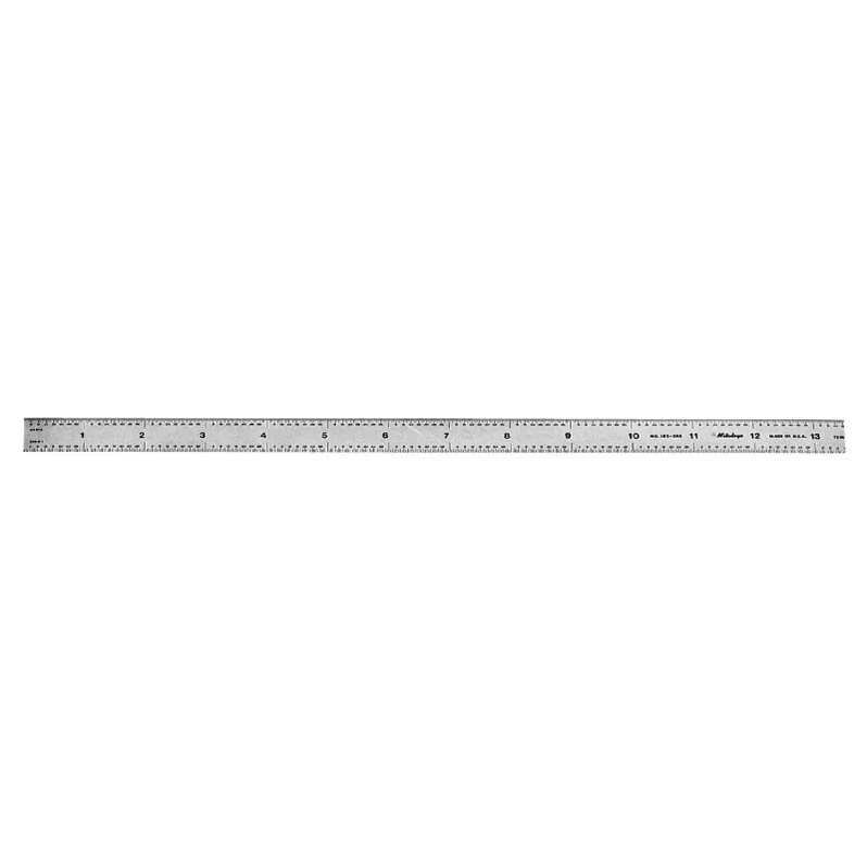 Mitutoyo 182-265 Full-Flexible Steel Rule, Size 24" X 600mm